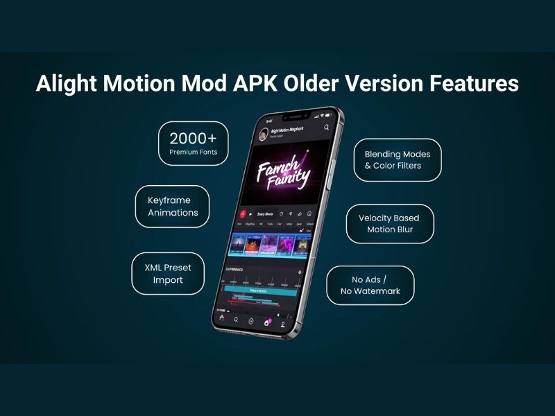 Hệ thống hiệu ứng chuyển cảnh và bộ lọc màu đa dạng của Alight Motion Pro