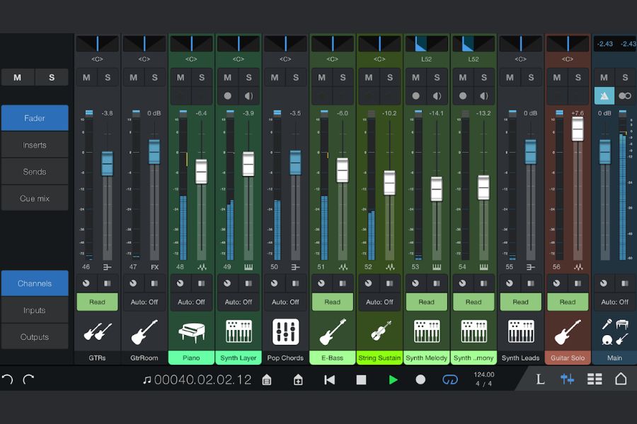 Giao diện FL Studio Mobile APK Tiếng Việt dễ sử dụng