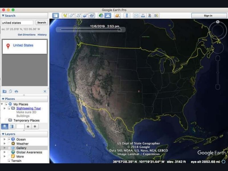 Sự khác biệt giữa Google Earth App và Google Earth Pro