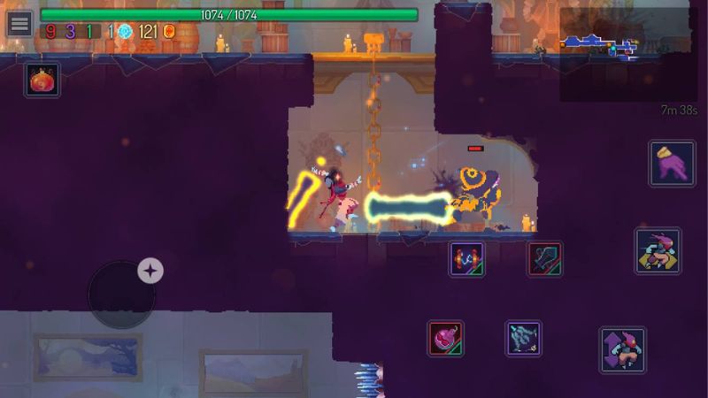 Gameplay chiến đấu nhanh trong dead cells apk