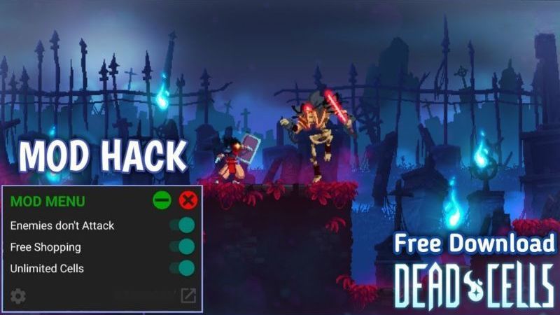 Menu Mod tùy chỉnh (God Mode/One Hit) trong dead cells việt hóa