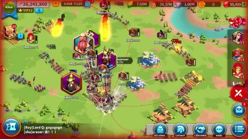 Xây dựng đế chế trong rise of kingdoms hack