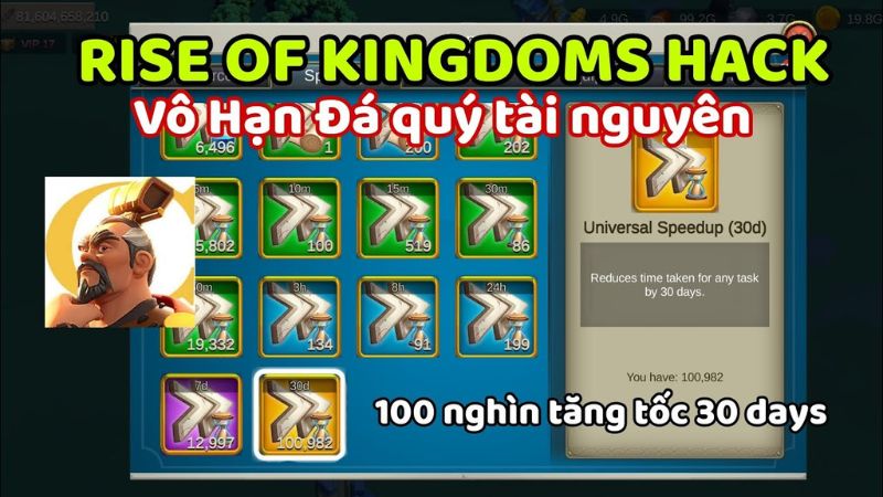 Hack rise of kingdoms vô hạn đá quý