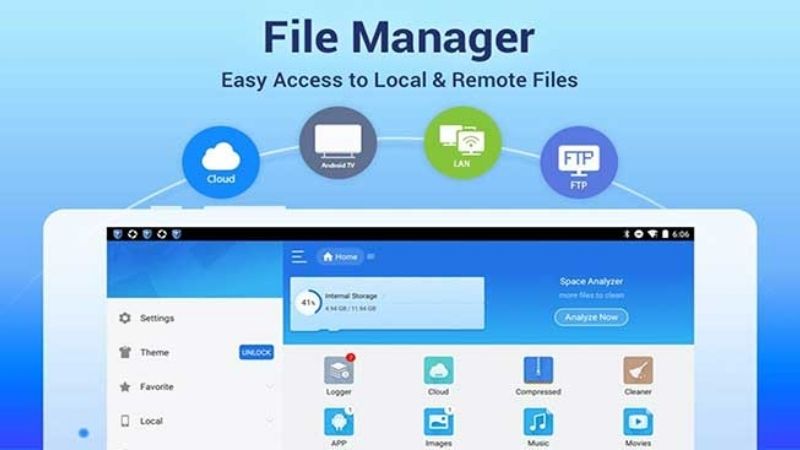 Truy Cập Và Quản Lý Dữ Liệu Đám Mây Trong ES File Explorer