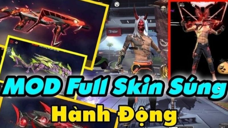 Skin Súng Với Khả Năng Nâng Cấp Mạnh Mẽ Trong Skin Tools Config FF