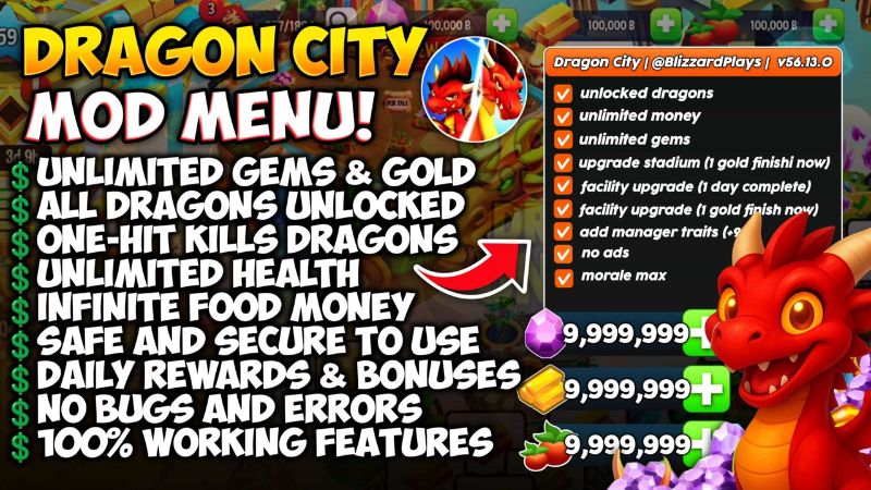 Tính Năng Nổi Bật Trong Hack Dragon City
