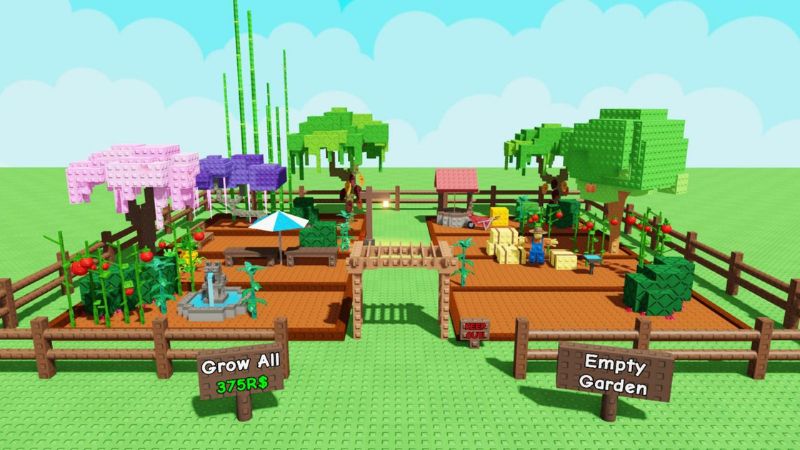 Cảm giác phát triển nông trại rõ rệt trong Hack Grow A Garden