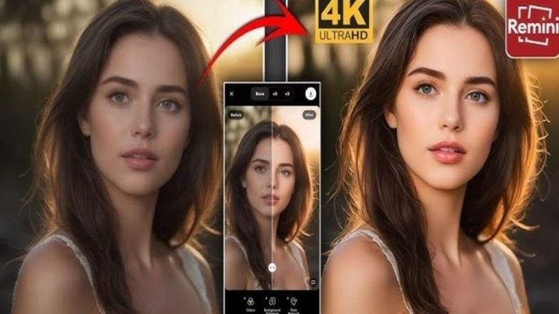So sánh ảnh cũ bị ố vàng và ảnh sau khi được phục chế bằng Remini AI