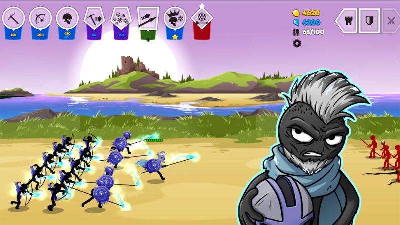 Chiến thuật thời gian thực gay cấn và đầy tính toán trong Stick War Legacy Hack