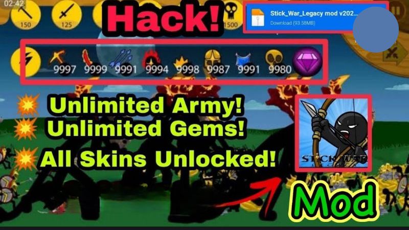 Các Tính Năng Của Stick War Legacy Hack